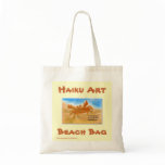 Beach Crab Haiku Art Beach Bag
