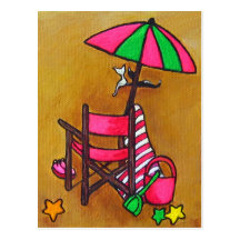 "Beach Days" Post Card
