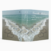 Beach Destination or Cruise Wedding Album Planner 3 Ring Binder