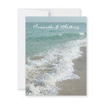 Beach Destination Wedding Invitation, Foaming Surf invitations