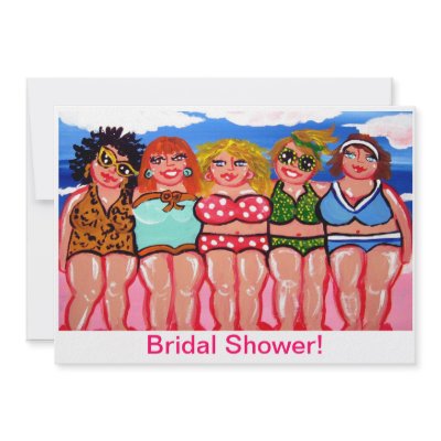 Beach Diva Bridal Shower Invitations by reniebritenbucher