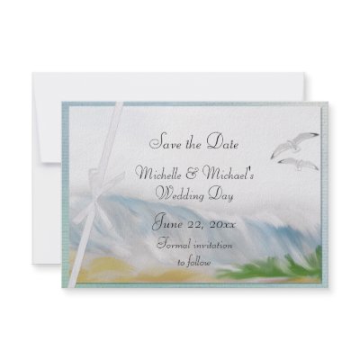 Beach Dunes Romance Save the Date Personalized Invitation by MonogramsandMonikers
