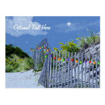 Beach Fence & Dunes Post Cards
