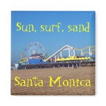 Beach Ferris Wheel Santa Monica, California Pier Refrigerator Magnets