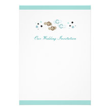 Beach Flip Flops Wedding Invitation