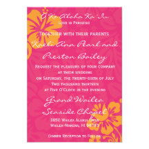 Beach Flowers - Azalea/Orange (5x7) Announcement