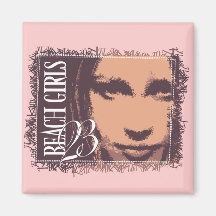 Beach Girls Tshirts and Gifts Fridge Magnets
