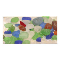 Beach Glass Tinies Customized Photo Card