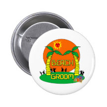 Beach Groom Button