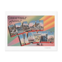 Beach Haven, New Jersey - Large Letter Scenes Post Cards