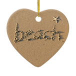 Beach Heart Ornament
