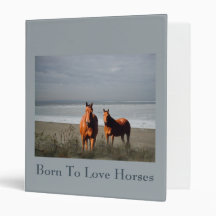 Beach Horses Binder