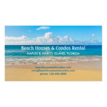 Beach House Rental Business Card business cards