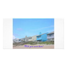 Beach Houses Custom Photo Card