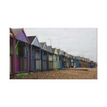 Beach Huts Canvas Print
