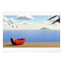 beach invitation card