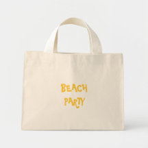BEACH PARTY CANVAS BAGS