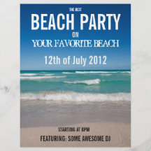 Beach Party - Flyer