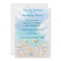 Beach Party Invitation