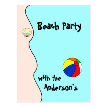 Beach Party Postcard