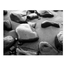 Beach pebbles post card