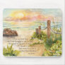 Beach Posts Sunrise-Psalm 139 Mouse Pads