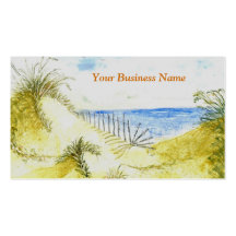 'Beach' Profile Card Business Card Template