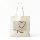 Beach Sand Bride Canvas Bags