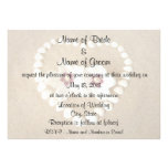 Beach, Sand, Heat of Shells for Wedding Invitation