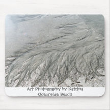 Beach sand mouse pad