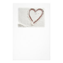 Beach Sand  Valentine Stationery Paper