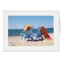 BEACH SCENE-FAVORITE SISTER'S BIRTHDAY GREETING CARD