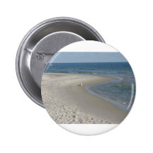 Beach Scene Pinback Buttons