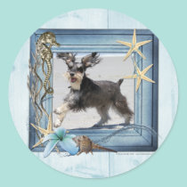 Beach Schnauzer - Jr stickers