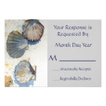 Beach Sea Shells RSVP Card Invitations