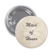 Beach Serenity Maid of Honour Button