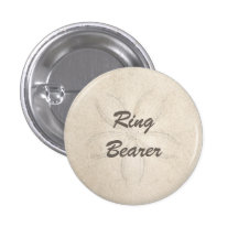 Beach Serenity Ring Bearer Button