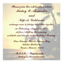 Beach Shoreline Celebration Personalized Invite