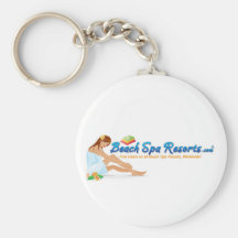 Beach Spa Resort Keychains
