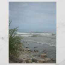 Beach Storm Clouds Custom Flyer