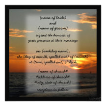 beach sunset Invitation