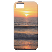 Beach Sunset over the Ocean iPhone 5 Cases