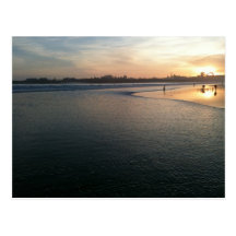 Beach Sunset, Santa Cruz, CA Post Cards
