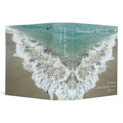 Beach Surf Destination or Cruise Wedding Binder by CustomInvites