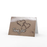 Beach thank you greeting card
