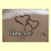 Beach thank you cards