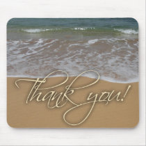 Beach theme Thank You Mousepads