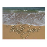 Beach theme Thank You Postcard