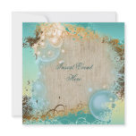 Beach theme wedding - elegant party custom announcements