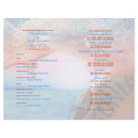 Beach theme wedding tropical cruise flyers
